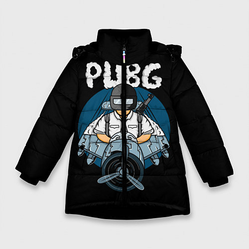 Зимняя куртка для девочки PUBG / 3D-Черный – фото 1