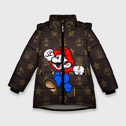 Куртка зимняя для девочки Mario, цвет: 3D-светло-серый