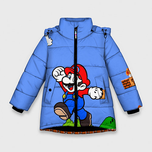 Зимняя куртка для девочки Mario / 3D-Черный – фото 1