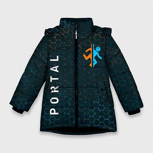 Зимняя куртка для девочки PORTAL ПОРТАЛ / 3D-Черный – фото 1