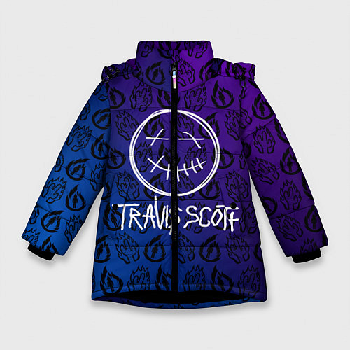 Зимняя куртка для девочки TRAVIS SCOTT / 3D-Черный – фото 1