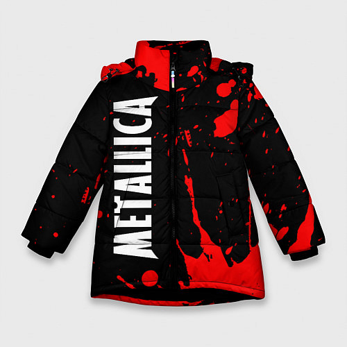 Зимняя куртка для девочки METALLICA МЕТАЛЛИКА / 3D-Черный – фото 1