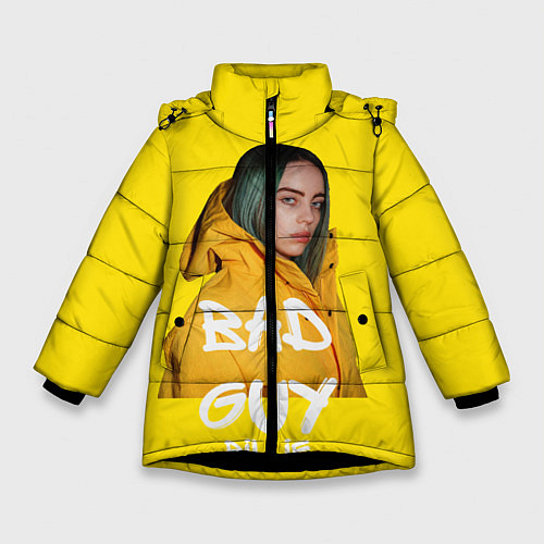 Зимняя куртка для девочки Billie Eilish Билли Айлиш / 3D-Черный – фото 1