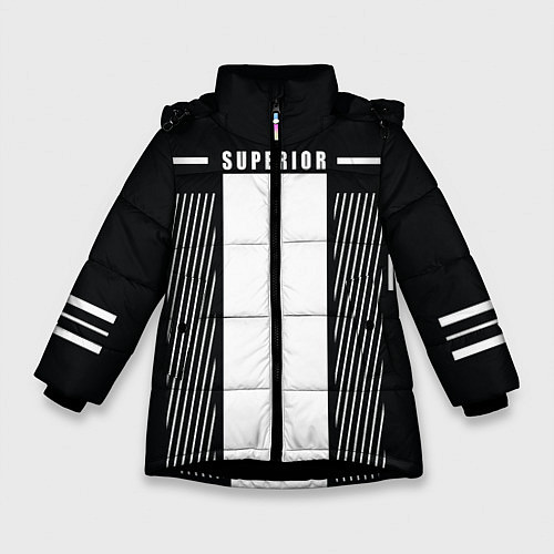 Зимняя куртка для девочки SUPERIOR / 3D-Черный – фото 1