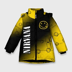 Куртка зимняя для девочки NIRVANA НИРВАНА, цвет: 3D-черный