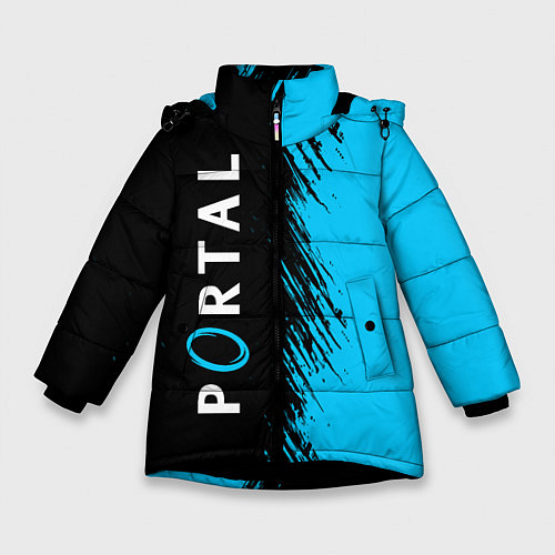 Зимняя куртка для девочки PORTAL ПОРТАЛ / 3D-Черный – фото 1