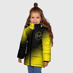 Куртка зимняя для девочки TWENTY ONE PILOTS 21 PILOTS, цвет: 3D-черный — фото 2