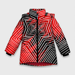 Куртка зимняя для девочки BMTH, цвет: 3D-красный