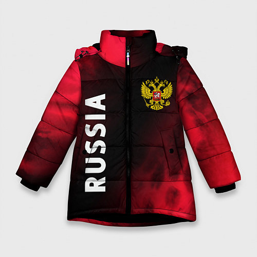 Зимняя куртка для девочки RUSSIA РОССИЯ / 3D-Черный – фото 1