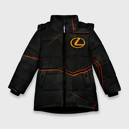 Зимняя куртка для девочки Lexus Orange / 3D-Черный – фото 1