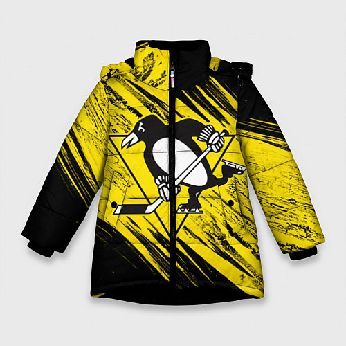 Зимняя куртка для девочки Pittsburgh Penguins Sport / 3D-Черный – фото 1