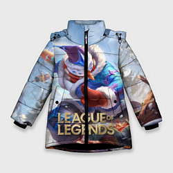 Куртка зимняя для девочки League of Legends МАСТЕР ЙИ, цвет: 3D-черный