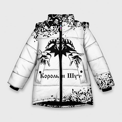 Зимняя куртка для девочки КОРОЛЬ И ШУТ / 3D-Черный – фото 1