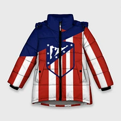 Куртка зимняя для девочки Atletico Madrid, цвет: 3D-светло-серый