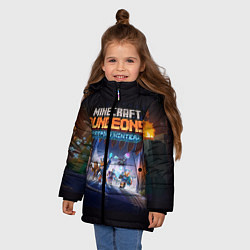 Куртка зимняя для девочки Minecraft Dungeons, цвет: 3D-черный — фото 2
