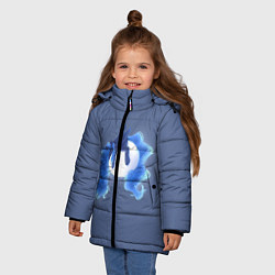 Куртка зимняя для девочки Спящая принцесса Луна, цвет: 3D-черный — фото 2
