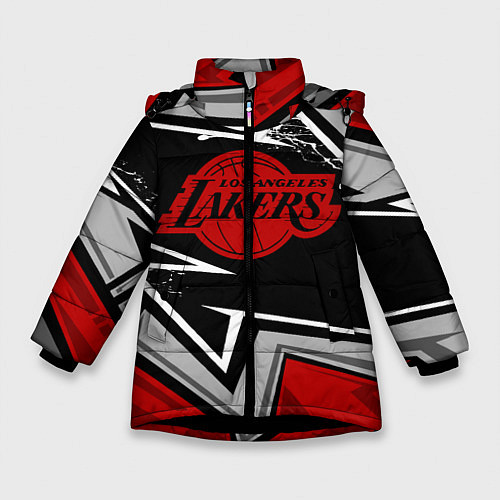 Зимняя куртка для девочки LA LAKERS RED / 3D-Черный – фото 1