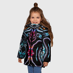 Куртка зимняя для девочки Cybernetics, цвет: 3D-черный — фото 2