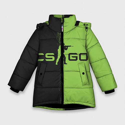 Зимняя куртка для девочки CS GO / 3D-Черный – фото 1