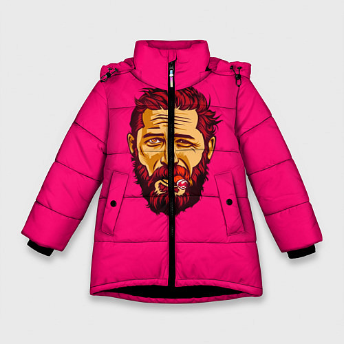 Зимняя куртка для девочки ХАРДИ / 3D-Черный – фото 1