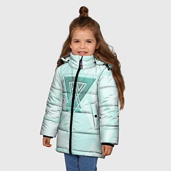 Куртка зимняя для девочки SCANDI FORCE, цвет: 3D-черный — фото 2