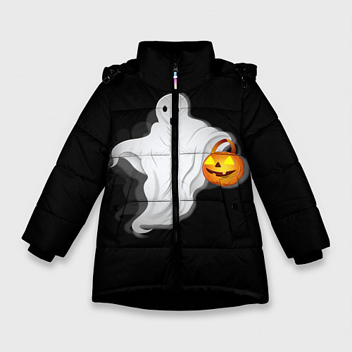 Зимняя куртка для девочки Halloween / 3D-Черный – фото 1