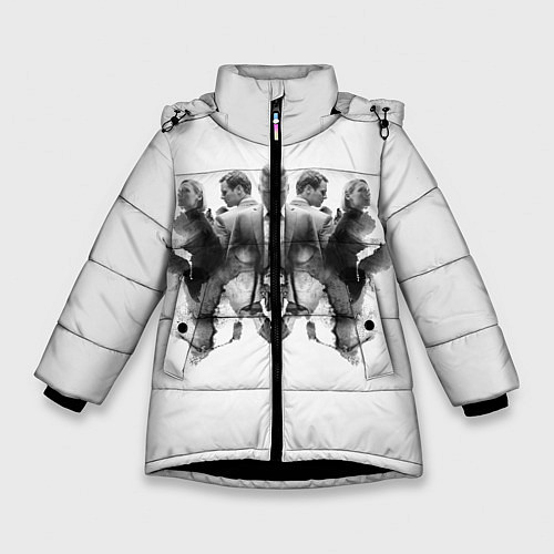 Зимняя куртка для девочки Охотники за разумом / 3D-Черный – фото 1