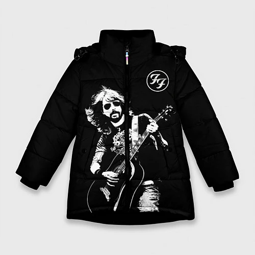 Зимняя куртка для девочки FOO FIGHTERS / 3D-Черный – фото 1