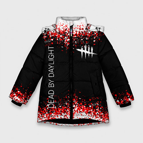 Зимняя куртка для девочки Dead by Daylight / 3D-Черный – фото 1