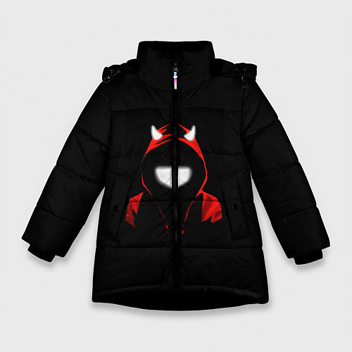 Зимняя куртка для девочки ROZHKI / 3D-Черный – фото 1