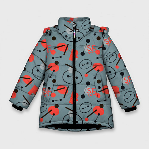 Зимняя куртка для девочки Big Hero 6 / 3D-Черный – фото 1