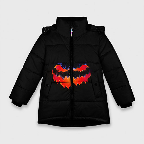Зимняя куртка для девочки HALLOWEEN / 3D-Черный – фото 1