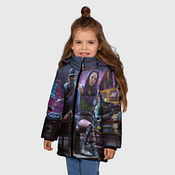 Куртка зимняя для девочки Watch dogs Z, цвет: 3D-черный — фото 2
