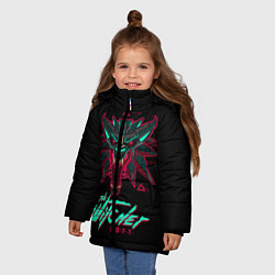 Куртка зимняя для девочки The Witcher 2077, цвет: 3D-черный — фото 2