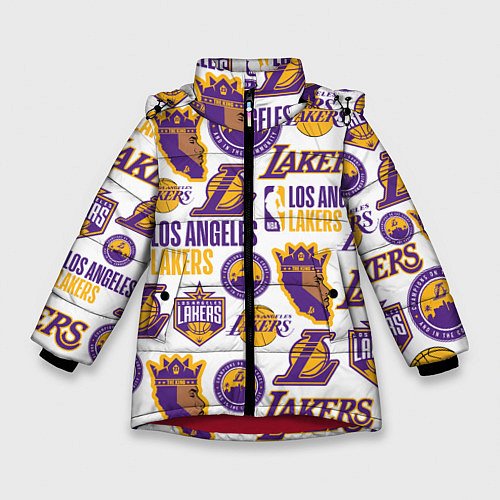 Зимняя куртка для девочки LAKERS LOGO / 3D-Красный – фото 1