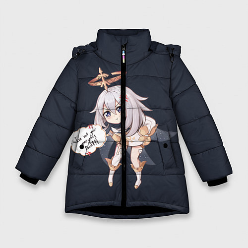 Зимняя куртка для девочки Genshin Impact / 3D-Черный – фото 1