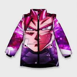 Куртка зимняя для девочки Super Saiyan Rose, цвет: 3D-черный