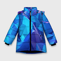 Куртка зимняя для девочки NEON CRYSTALLS, цвет: 3D-черный