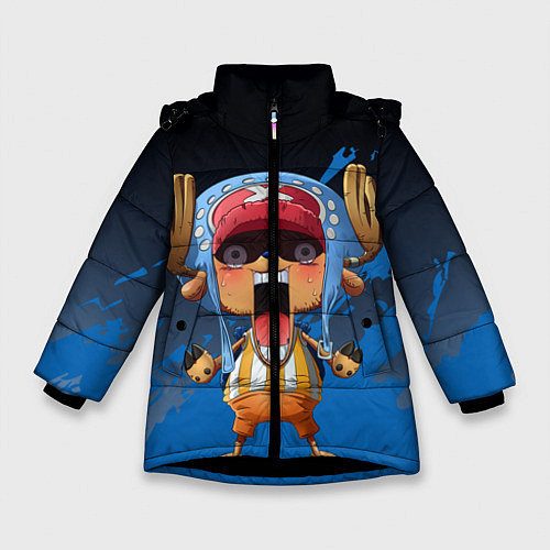 Зимняя куртка для девочки One Piece Тони Чоппер / 3D-Черный – фото 1