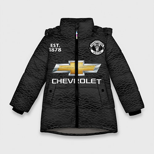 Зимняя куртка для девочки MANCHESTER UNITED 2021 - AWAY / 3D-Светло-серый – фото 1