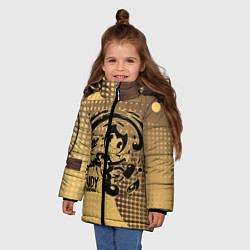 Куртка зимняя для девочки BENDY AND THE INK MACHINE, цвет: 3D-черный — фото 2