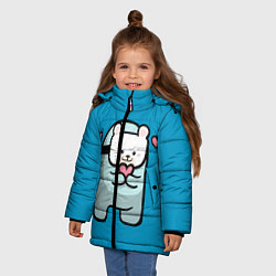 Куртка зимняя для девочки Nyan Cat Among Us, цвет: 3D-черный — фото 2