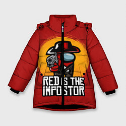 Зимняя куртка для девочки Red Is The Impostor