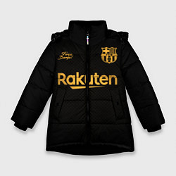 Куртка зимняя для девочки BARCELONA выездная сезон 2021, цвет: 3D-черный