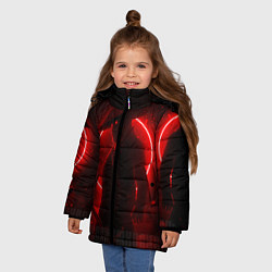 Куртка зимняя для девочки SAMURAI, цвет: 3D-красный — фото 2