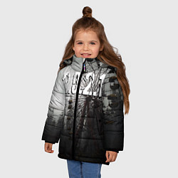Куртка зимняя для девочки 2021, цвет: 3D-черный — фото 2