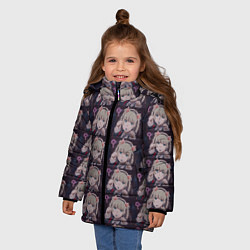 Куртка зимняя для девочки Кирари Момобами Неко, цвет: 3D-черный — фото 2