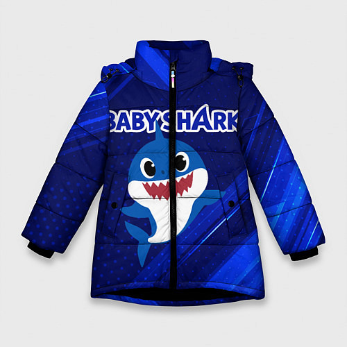 Зимняя куртка для девочки BABY SHARK БЭБИ ШАРК / 3D-Черный – фото 1