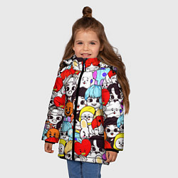 Куртка зимняя для девочки BTS BT21, цвет: 3D-красный — фото 2