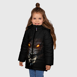 Куртка зимняя для девочки ВОЛЧИЙ ОСКАЛ, цвет: 3D-светло-серый — фото 2